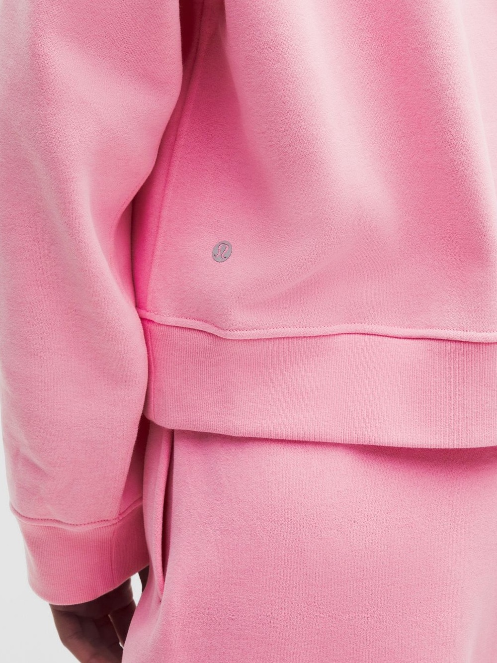Lululemon Women's Steady State SuperLoft Crew Candy Cloud Pink Size XL NWT - Picture 10 of 10